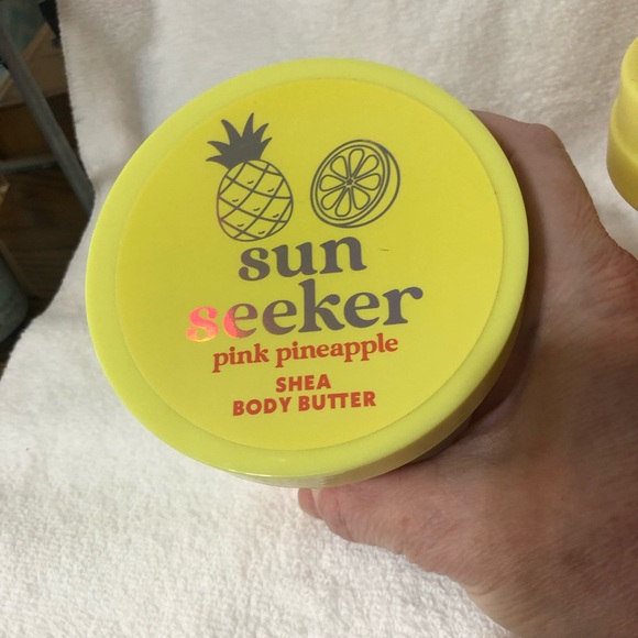 Justice Sun Seeker pink pineapple sugar scrub sorbet body scrub shea body butter - Picture 8 of 12